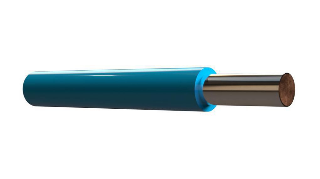 Przewód do połączeń owijanych Posrebrzana miedź 0.05mm² Niebieski 100m