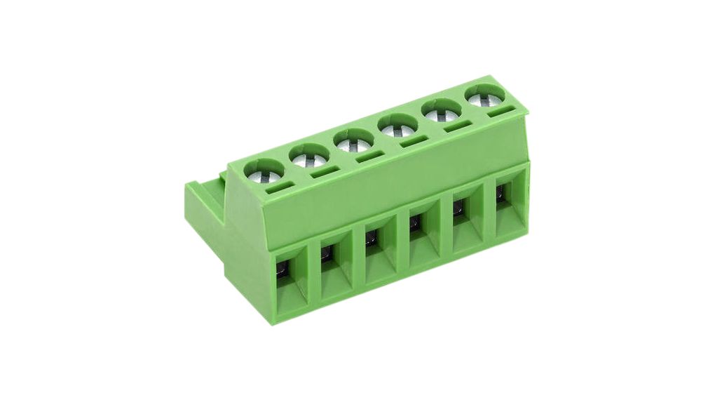 Female header, Straight, 15A, 300V, Pitch - 5.08mm, Poles - 8