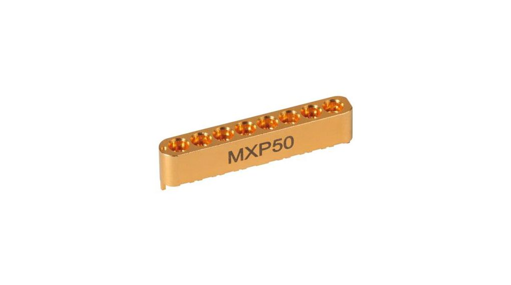 RF Connector, MXP, Brass, Plug, Straight, 50Ohm, Soldering