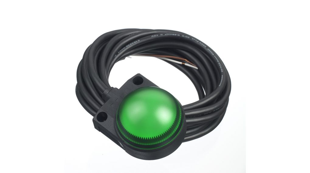 LED IndicatorCable, 3 m Fixed Green AC / DC 24V