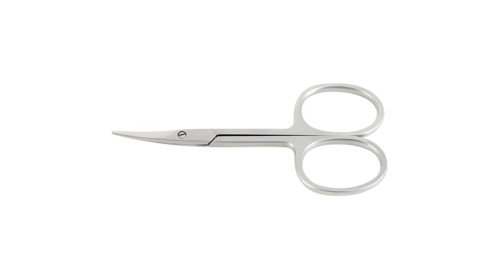 High Precision Scissors, Round Tips, Curved Blade Stainless Steel 90mm