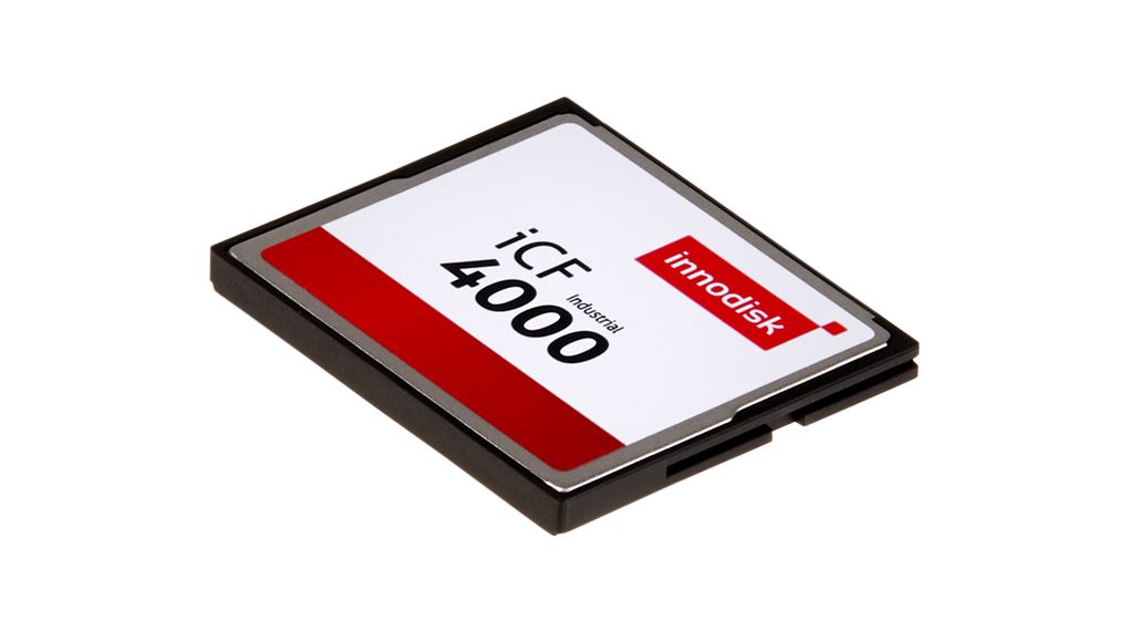 Industrial Memory Card, CompactFlash (CF), 128MB, 40MB/s, 20MB/s, White