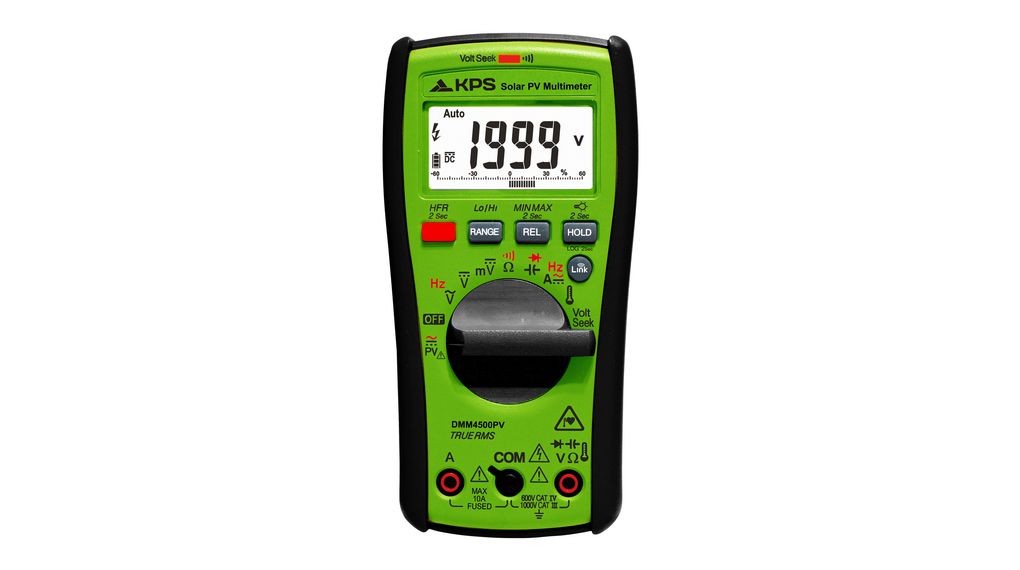 True-RMS Digital Multimeter and Data Logger with Bluetooth, 1.5kV, 100kHz, 40MOhm