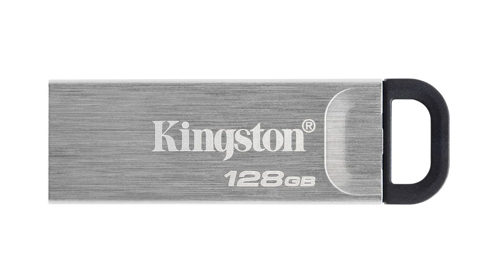 Paměť USB, DataTraveler Kyson, 128GB, USB 3.2, Stříbrná