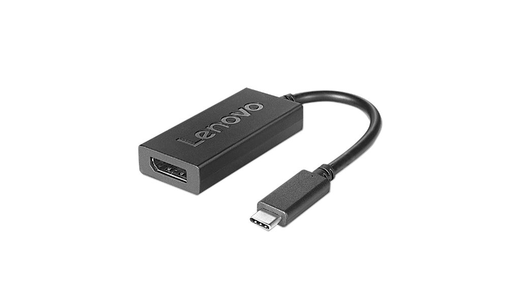 USB-sovitin, USB-C-pistoke - DisplayPort -naarasliitin, 3840 x 2160, Musta