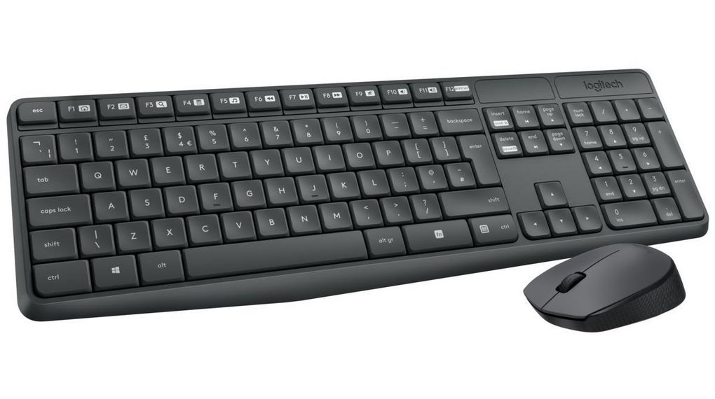 Tastatur und Maus, 800dpi, MK235, DE Deutschland, QWERTZ, Wireless