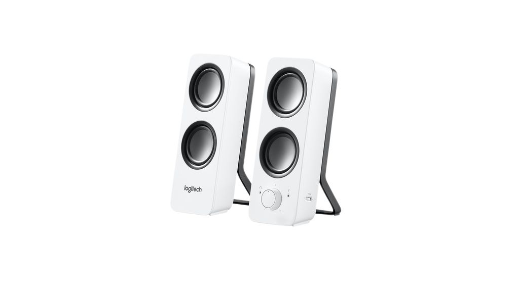 PC Speakers, 2.0, 10W, White