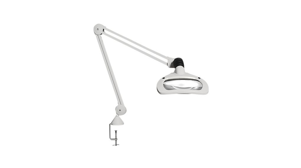 LED-Lupenleuchte mit Tischklemme, 3.5 Dioptrie, 175mm, 13W, UK Type G (BS1363) Plug / Euro Type C (CEE 7/16) Plug