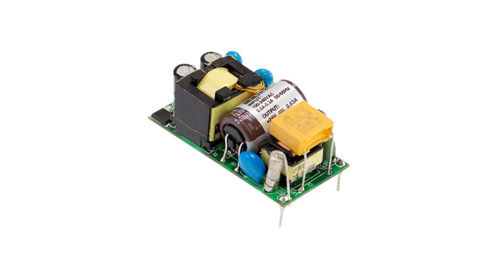 1 Output Embedded Switch Mode Power Supply Medical Approved 15W 15V 1A