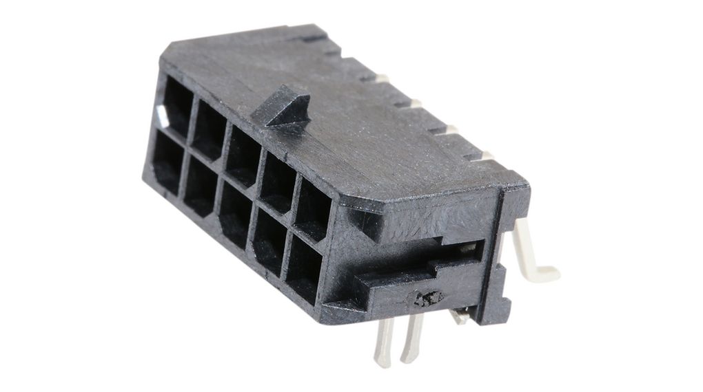 PCB Header, Plug, 8.5A, 600V, Contacts - 10