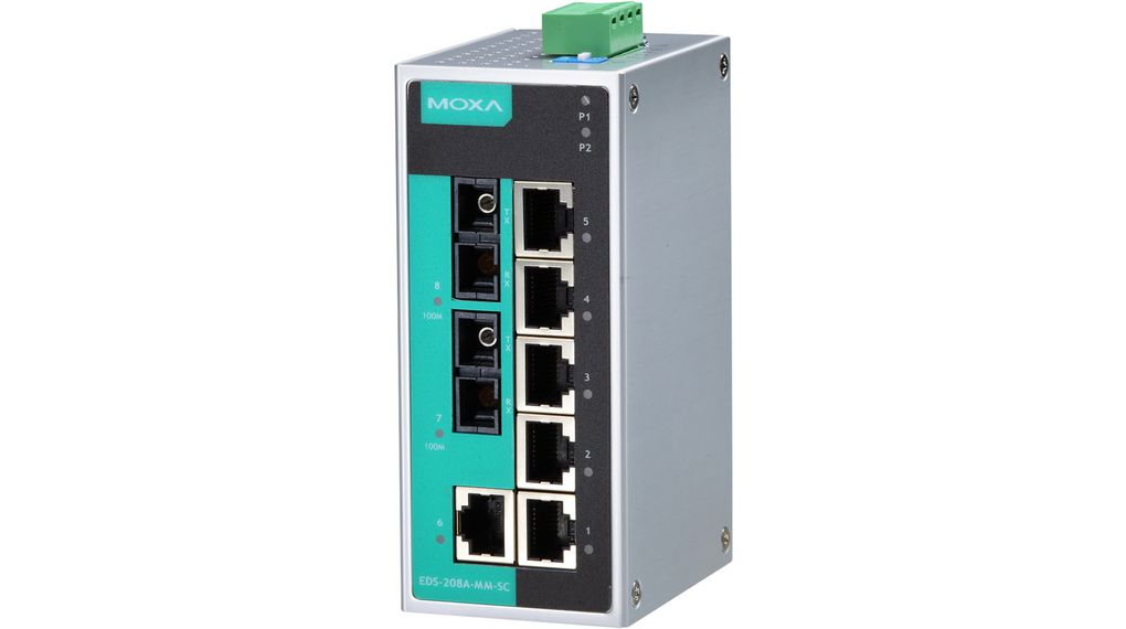 Ethernetový switch, Porty RJ45 6, Optické porty 2SC, 100Mbps, Bez správy