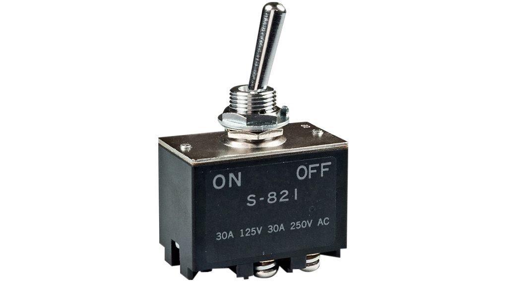 S821 | NKK Toggle Switch ON-OFF 30 A | Distrelec Switzerland
