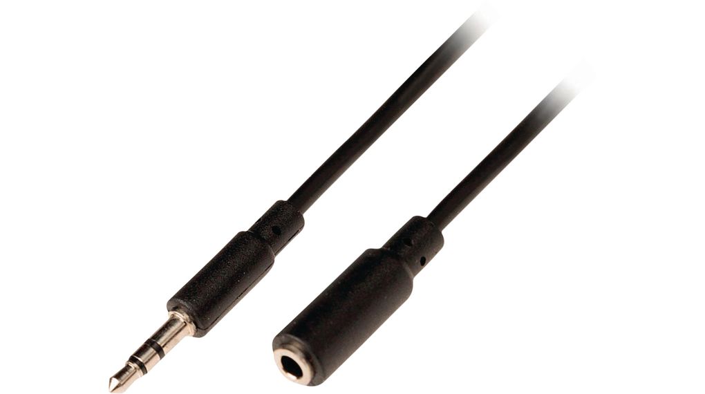 Audiokabels, Stereo, Jack-stekker van 3,5 mm - Jack-aansluiting van 3,5 mm, 3m