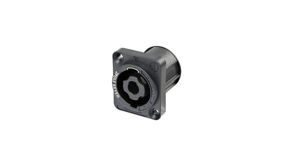 Speaker Connector, Black, Plug, 25A, Poles - 2
