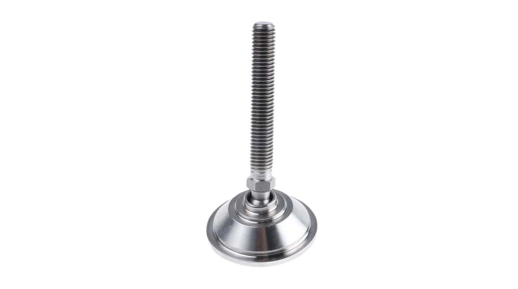 Adjustable Foot, 1.5t, Tilt 10°, 75mm, Stainless Steel
