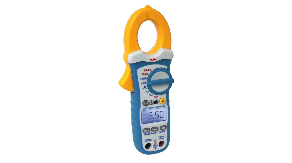 Current Clamp Meter, TRMS, 40MOhm, 100kHz, LCD, 400A