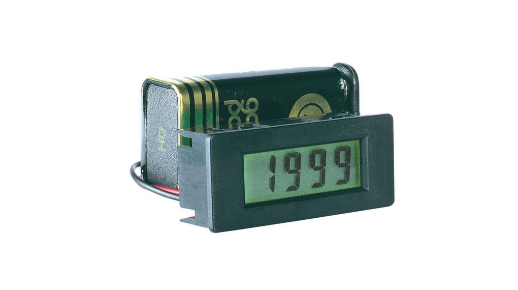 LCD-voltmetermodul med bakgrundsbelysning, DC: 0 ... 500 V, 3-1/2 siffror