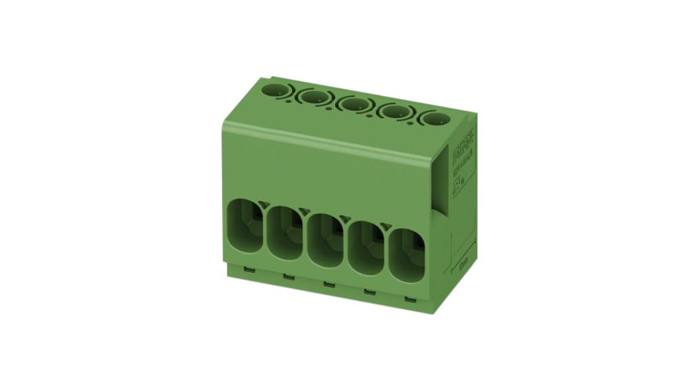 PCB Screw Terminal Block, 6.35mm Pitch, Right Angle, Screw, 2 Poles