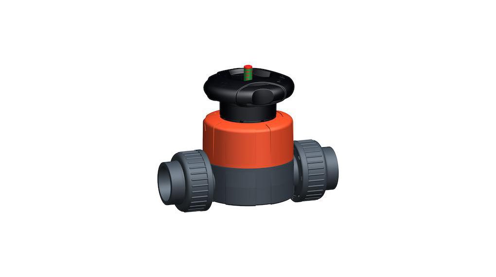 Georg Fischer PVC-U 10bar Diaphragm Valve, 161514512