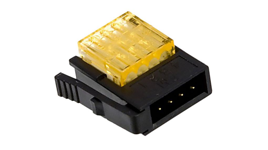 4-Way IDC Connector Plug for Cable Mount, 1-Row, 32.0VAC, 3A, Contacts - 4, Rows - 1