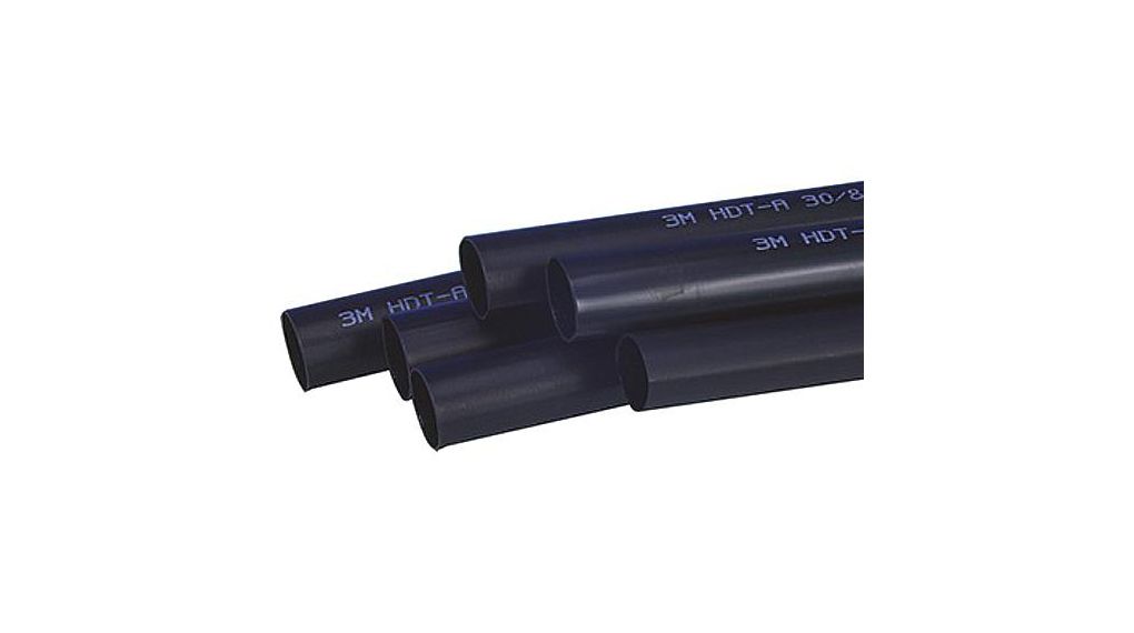 3M Adhesive Lined Heat Shrink Tubing, Black 38mm Sleeve Dia. x 1m Length 4:1 Ratio, HDT-A Series