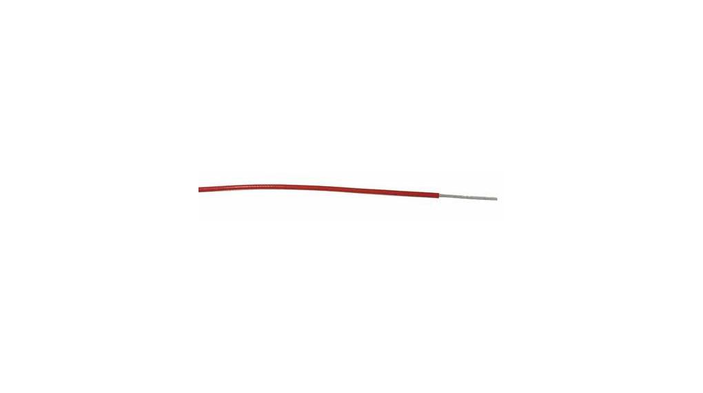 Red 0.13mm² Hook Up Wire, 26 AWG, 7/0.16 mm, 100m, MPPE Insulation