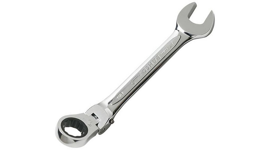 Spanner, Hinged Combination Ratchet, 10 mm, 136mm