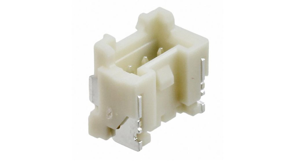 PA Series Right Angle Surface PCB Header, 3 Contact(s), 2 mm Pitch, 1 Row(s), Shrouded, Pack of 2 pieces