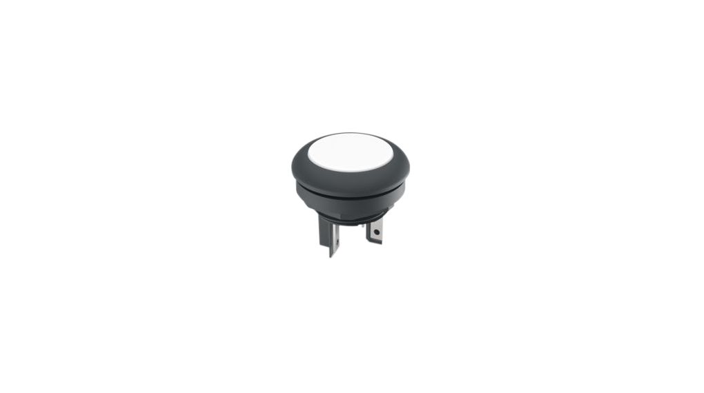 Pushbutton Switch Momentary Function 1NO IP67 / IP65 Quick Connect Terminal, 2.8 x 0.5 mm