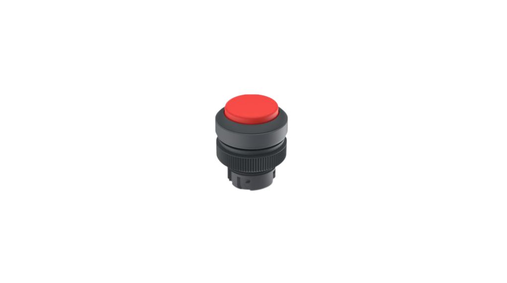 1302403010301 Rafi Pushbutton Actuator With Black Frontring Momentary Function Raised Button 4538