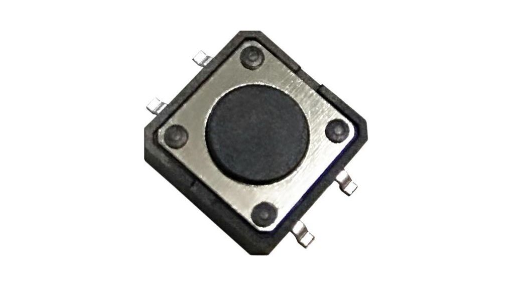 Interrupteur tactile pour circuit imprimé , 1NO, 2.45N, 12 x 12mm,