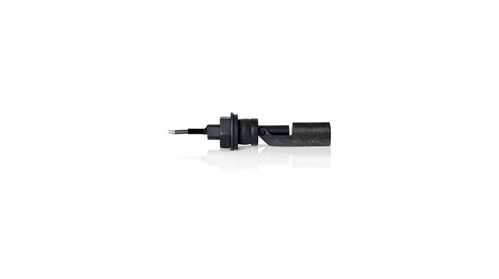 Horizontal Level Sensor Make Contact (NO) 50W 1.5A 250 VAC / 200 VDC 92mm Black Polypropylene (PP) IP67 Cable, 500 mm