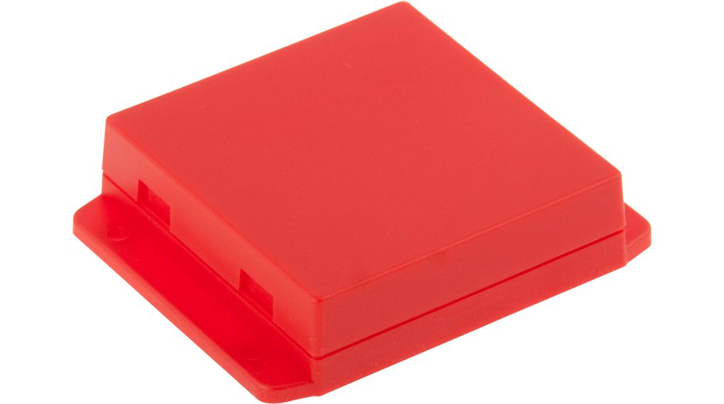 Plastic Enclosure 80.6x80x23.5mm Red ABS