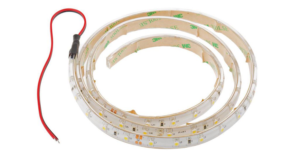 LED-Streifen, LS, 1m, 24V, 600mA, 4.8W, Weiss