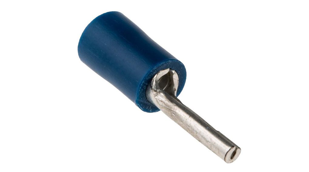 Crimpaansluitingen, Blauw, 1.5 ... 2.5mm², Polyamide, 12mm, 100 ST