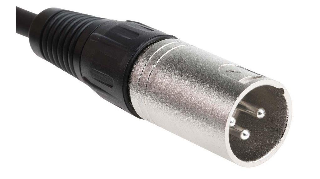 7424501, RS PRO Audio Cable, Microphone, XLR 3-Pin Socket - XLR 3-Pin  Plug, 5m
