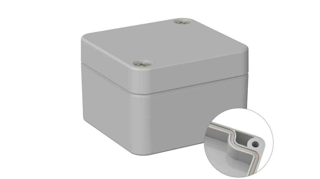 Plastic Enclosure 50x52x35mm Grey ABS IP66