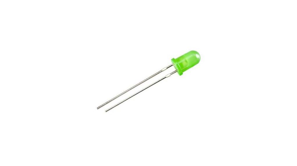 LED Gr 565nm, G 590nm Grön/gul 5 mm