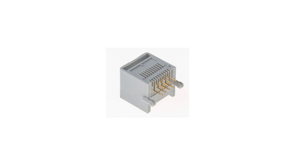 Modularer Steckverbinder, Buchse, RJ45, CAT5e, Rechter Winkel, Positionen - 8, Anzahl Kontakte - 8, Ungeschirmt