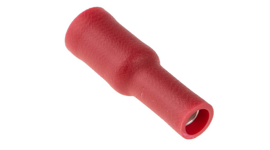 Crimp Terminal, Red, 0.5 ... 1.5mm², Polyvinylchloride (PVC), 7mm, Pack of 100 pieces
