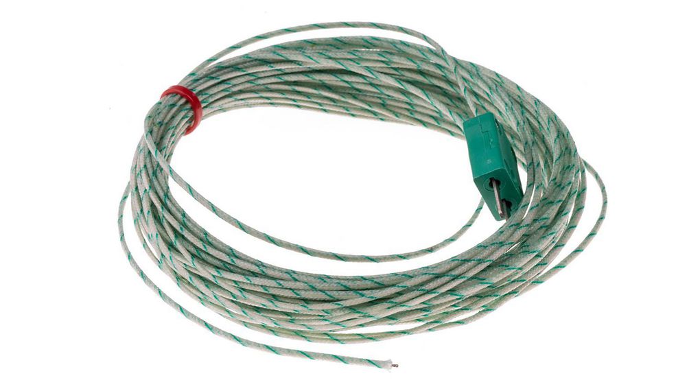 Thermocouple -60 ... 350°C Type K Fibreglass