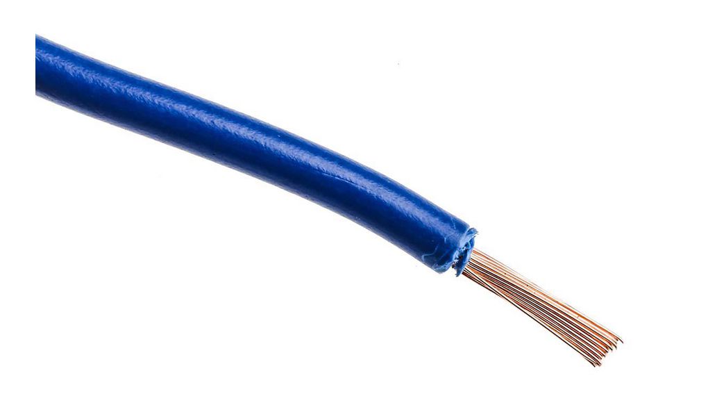 Stranded Wire HRPVC 2.5mm² Annealed Copper Blue 100m