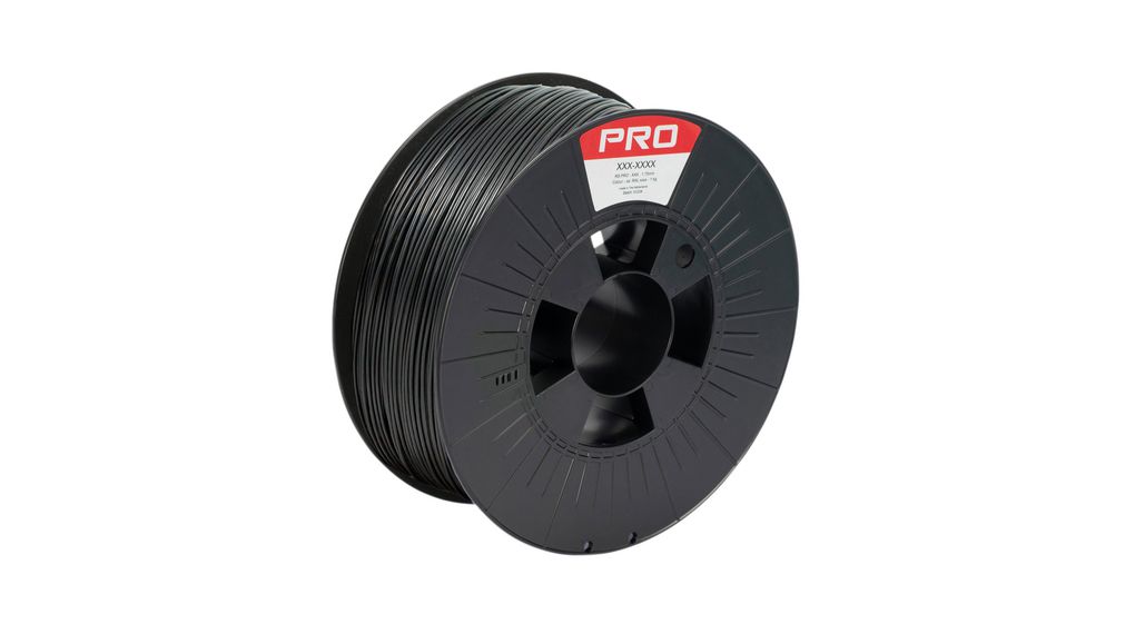 3D Printer Filament, PETG, 1.75mm, Black, 1kg