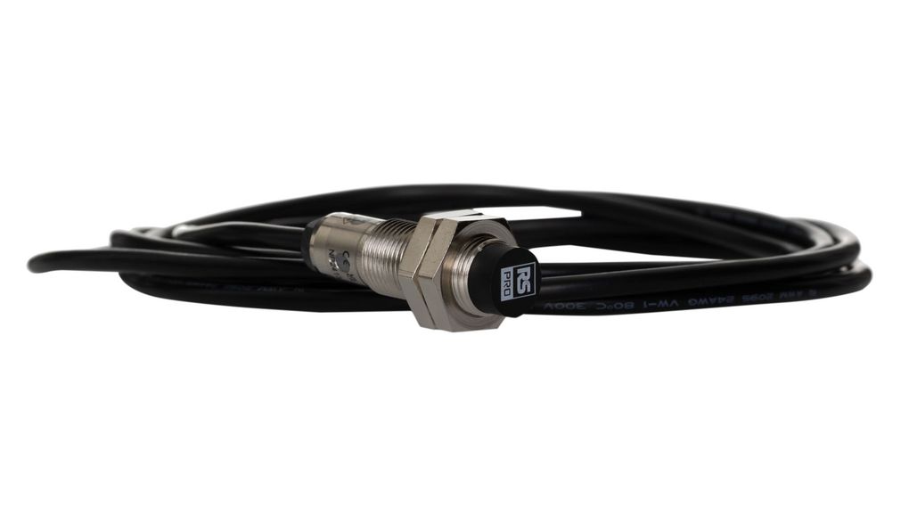 Induktiver Sensor PNP / Schliesserkontakt (im Normalzustand geöffn.) 2kHz 30V 4mm Kabel, 2 m IP67