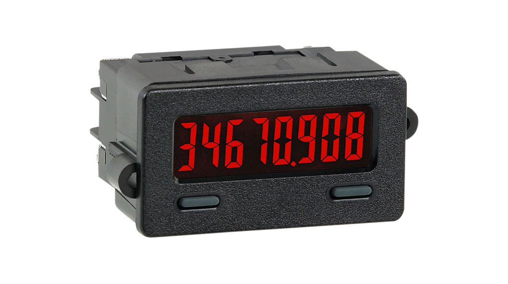 Process Time Indicator LCD, 8 Digits, 10kHz, 22.5 x 45mm