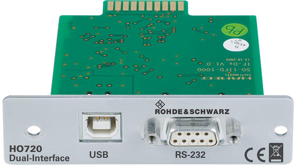 USB/RS-232, dual-interface
