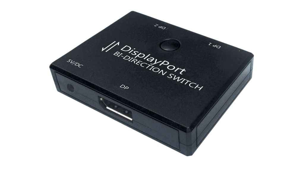 Toveis DisplayPort-switch 2x DisplayPort - DisplayPort-utgang