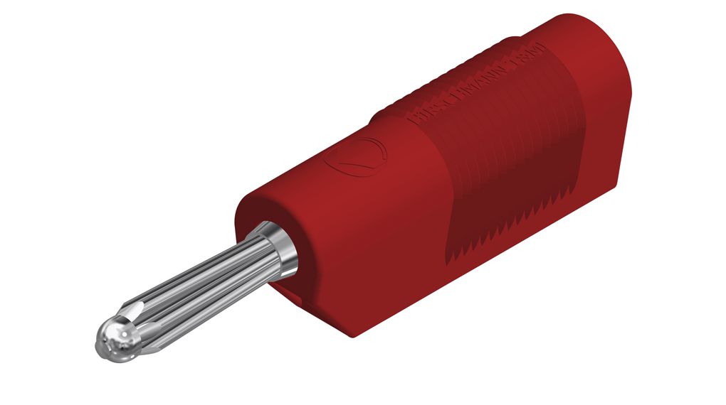 Plug, Red, Nickel-Plated, 30V, 30A