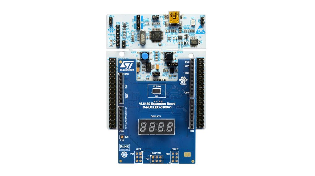 STM32F401RE Nucleo Board with XNUCLEO-6180A1 Time-of-Flight Distance Sensor Board 512KB 96KB