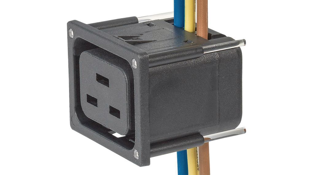 IEC Outlet 4mm², J Type, 250V, 5 ST